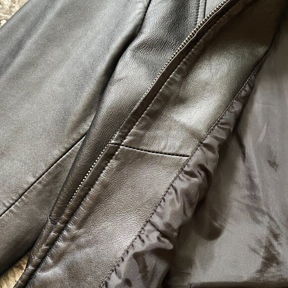 Steilmann Leather Bomber Jacket | Excellent Condition | Women's Outerwear - Picture 15 of 15